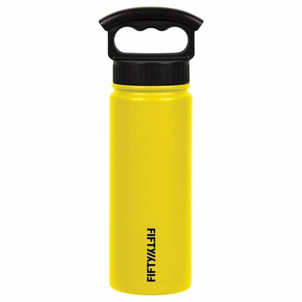 Trascocina 18 oz Insulated Bottle with 3-Finger Grip Cap, Yellow TR3572788